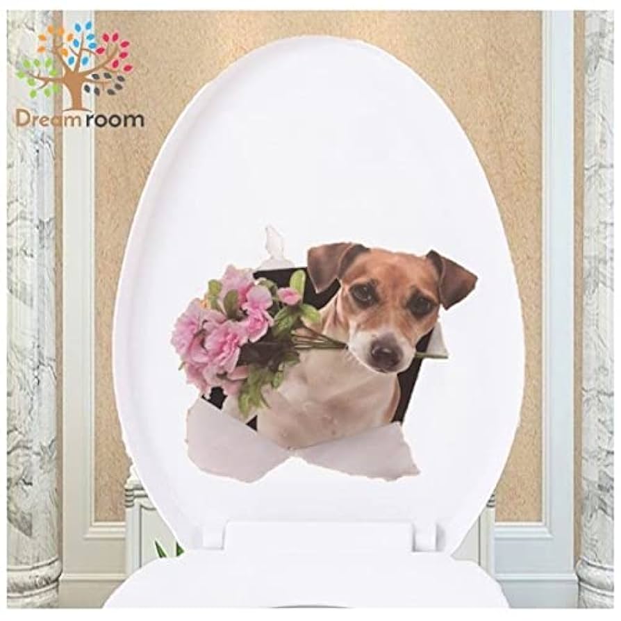 Amazon | 超リアル☆ 3D ウォールステッカー ワンちゃん リアル